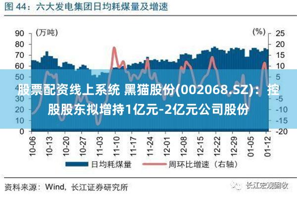 股票配资线上系统 黑猫股份(002068.SZ)：控股股东拟增持1亿元-2亿元公司股份