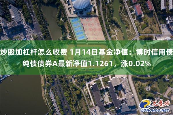 炒股加杠杆怎么收费 1月14日基金净值：博时信用债纯债债券A最新净值1.1261，涨0.02%